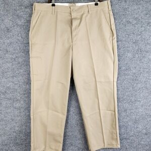 NWT Red Kap Pants Mens Khaki Industrial Work Flat Front Cell Pocket Size 42